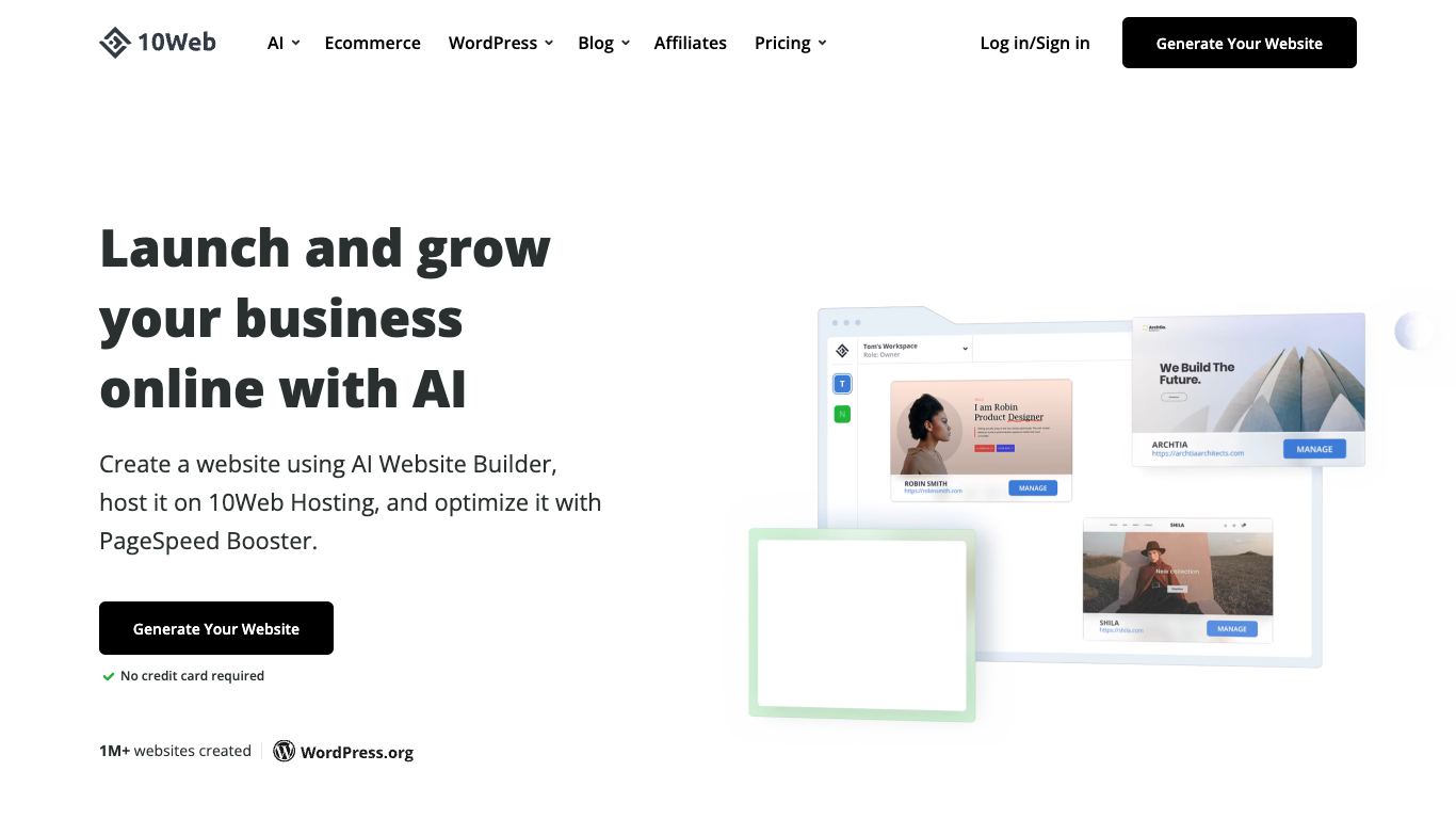 10Web - Trending AI tool for Website building and best alternatives