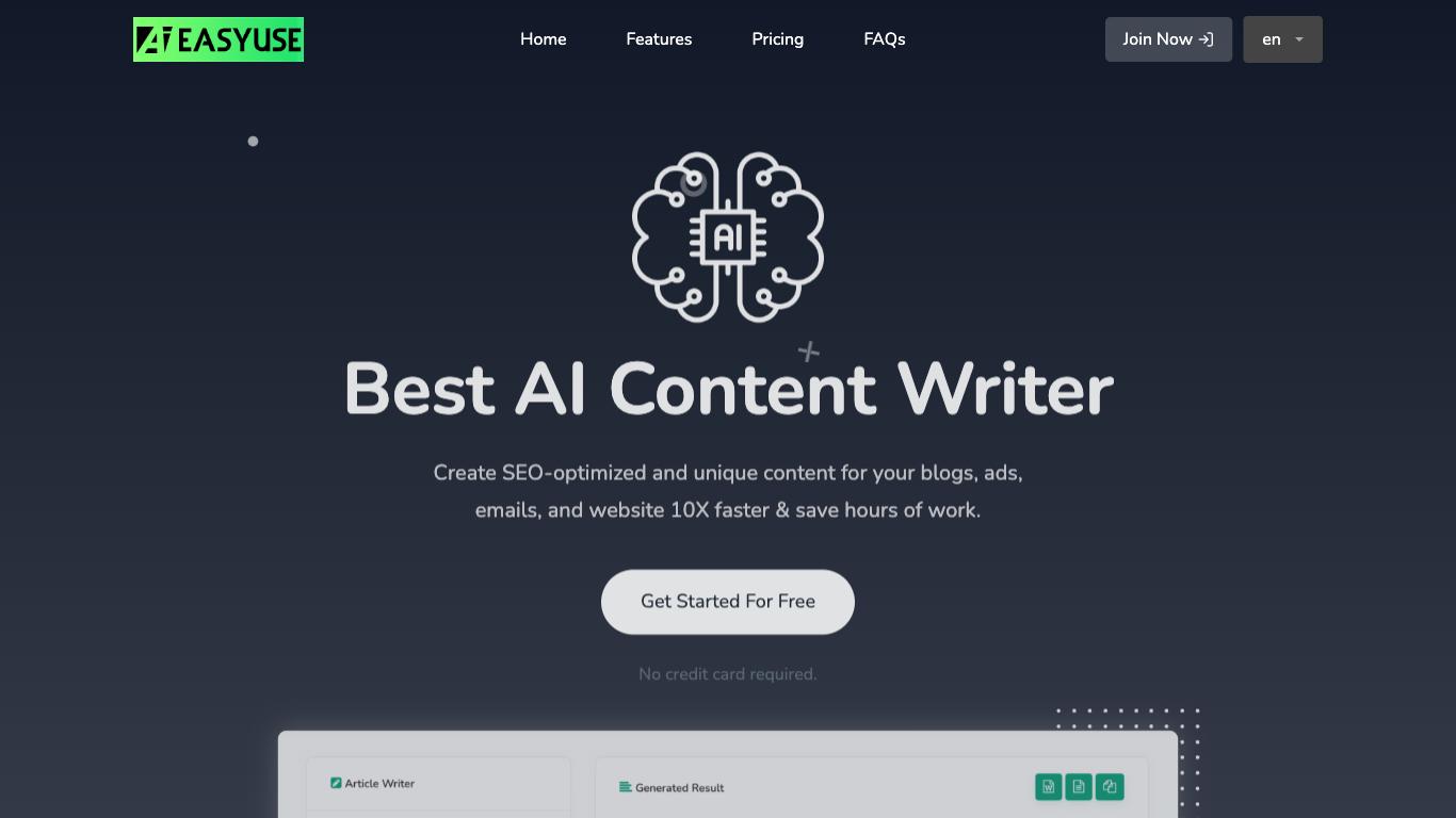 AIEasyUse - Trending AI tool for Content generation and best alternatives