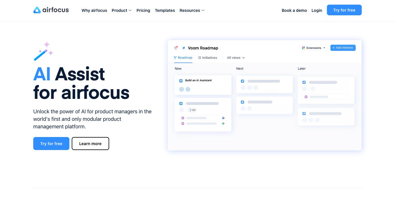 AI Assist by airfocus - Trending AI tool for Copywriting and best alternatives