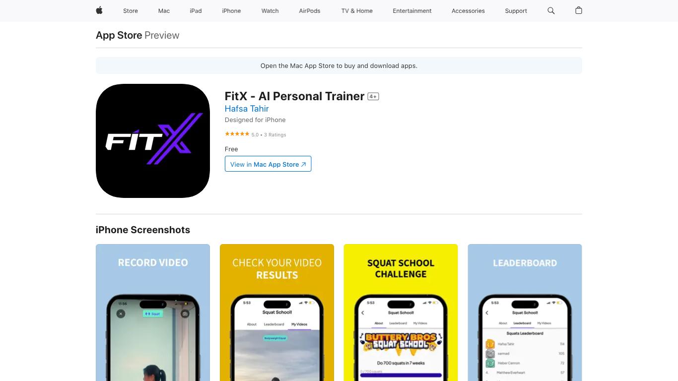 FitX - Trending AI tool for Fitness and best alternatives