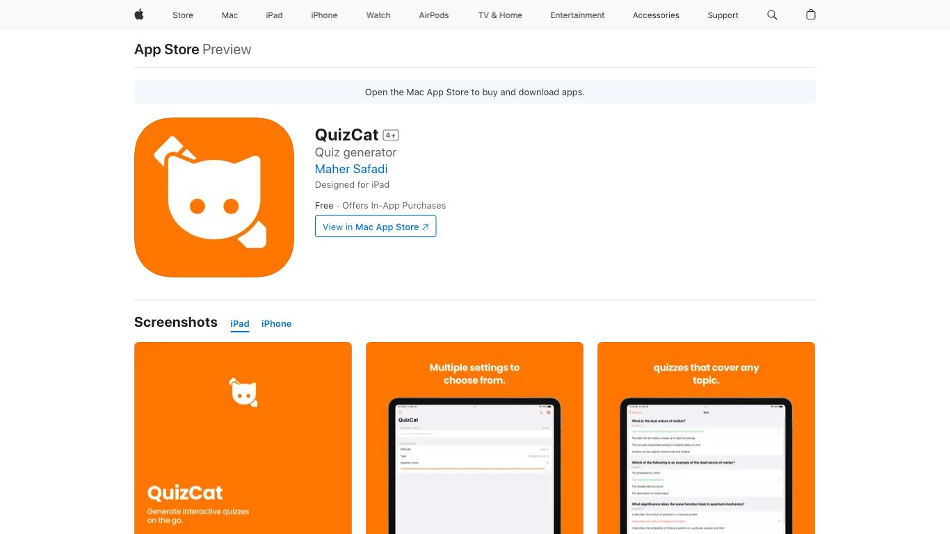 QuizCat - Trending AI tool for Quizzes and best alternatives