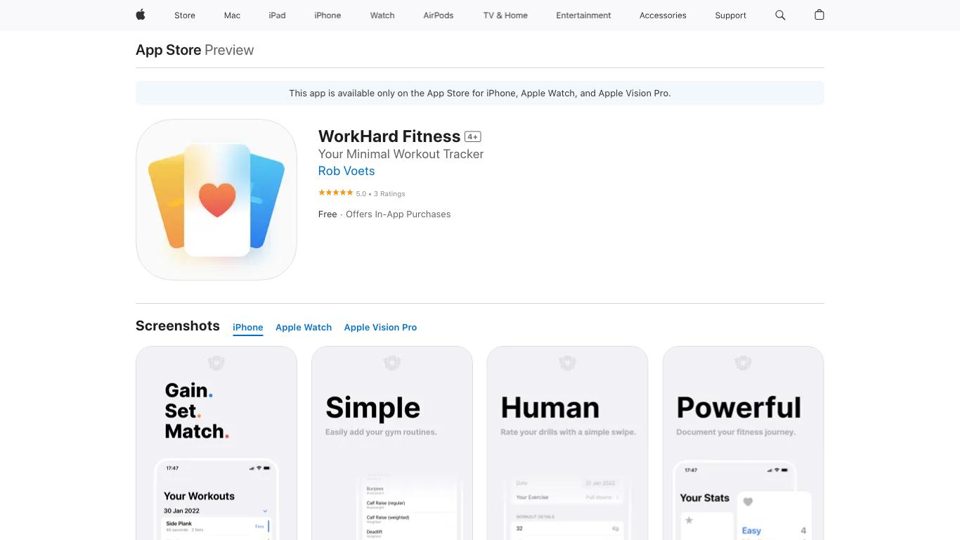 WorkHard Fitness - Trending AI tool for Fitness and best alternatives