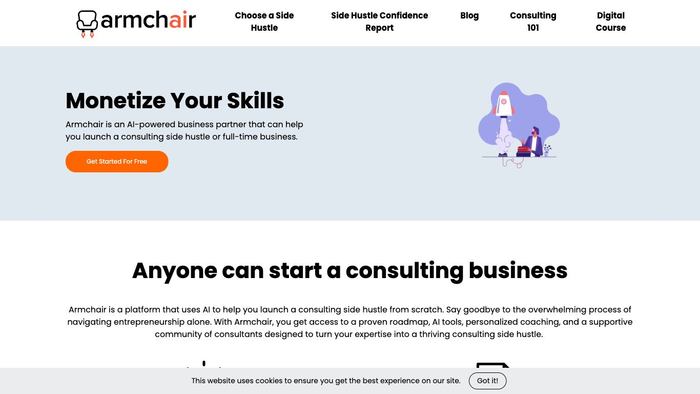 Armchair - Trending AI tool for Startup ideas and best alternatives