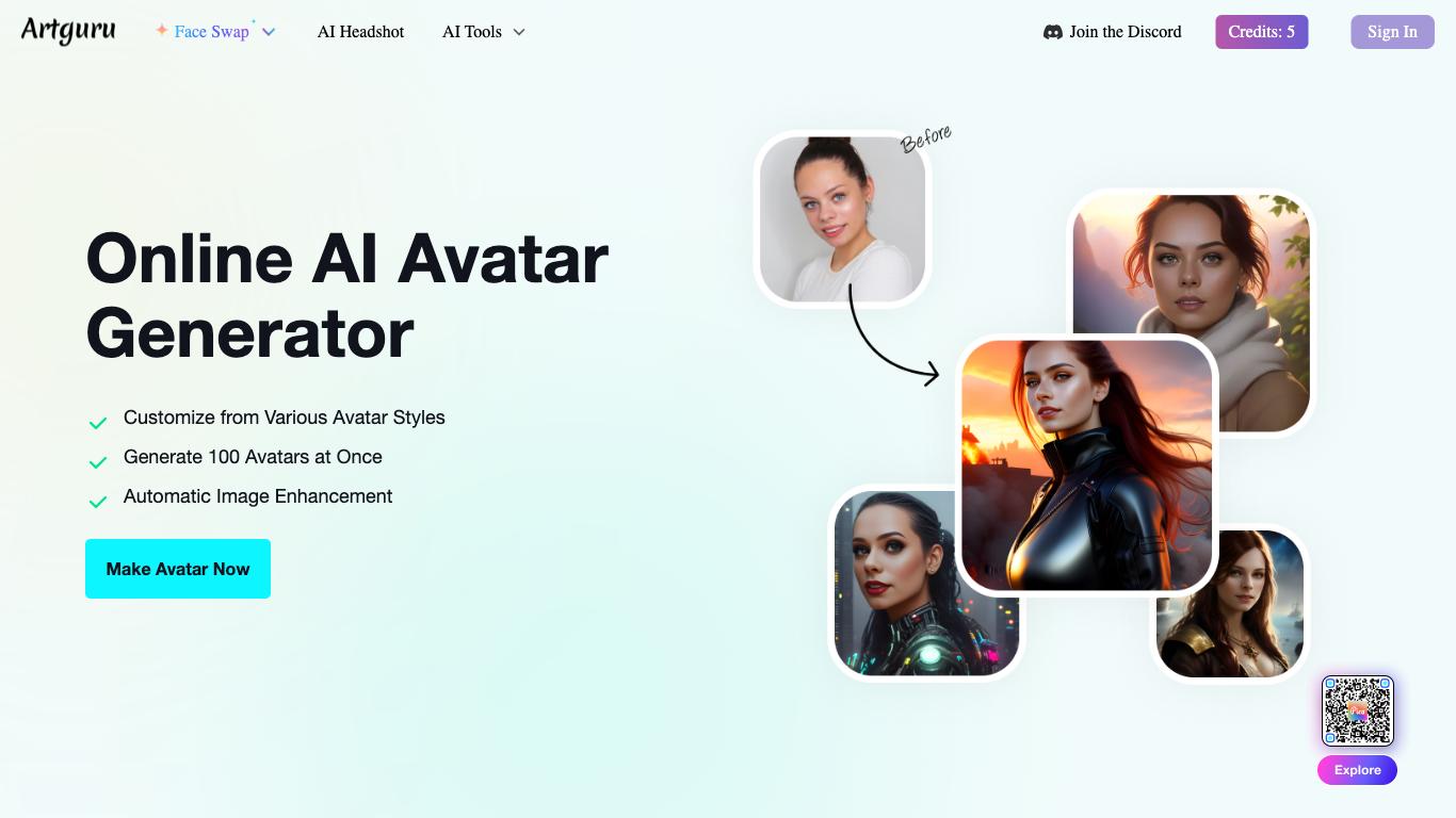 Artguru - Trending AI tool for Avatars and best alternatives