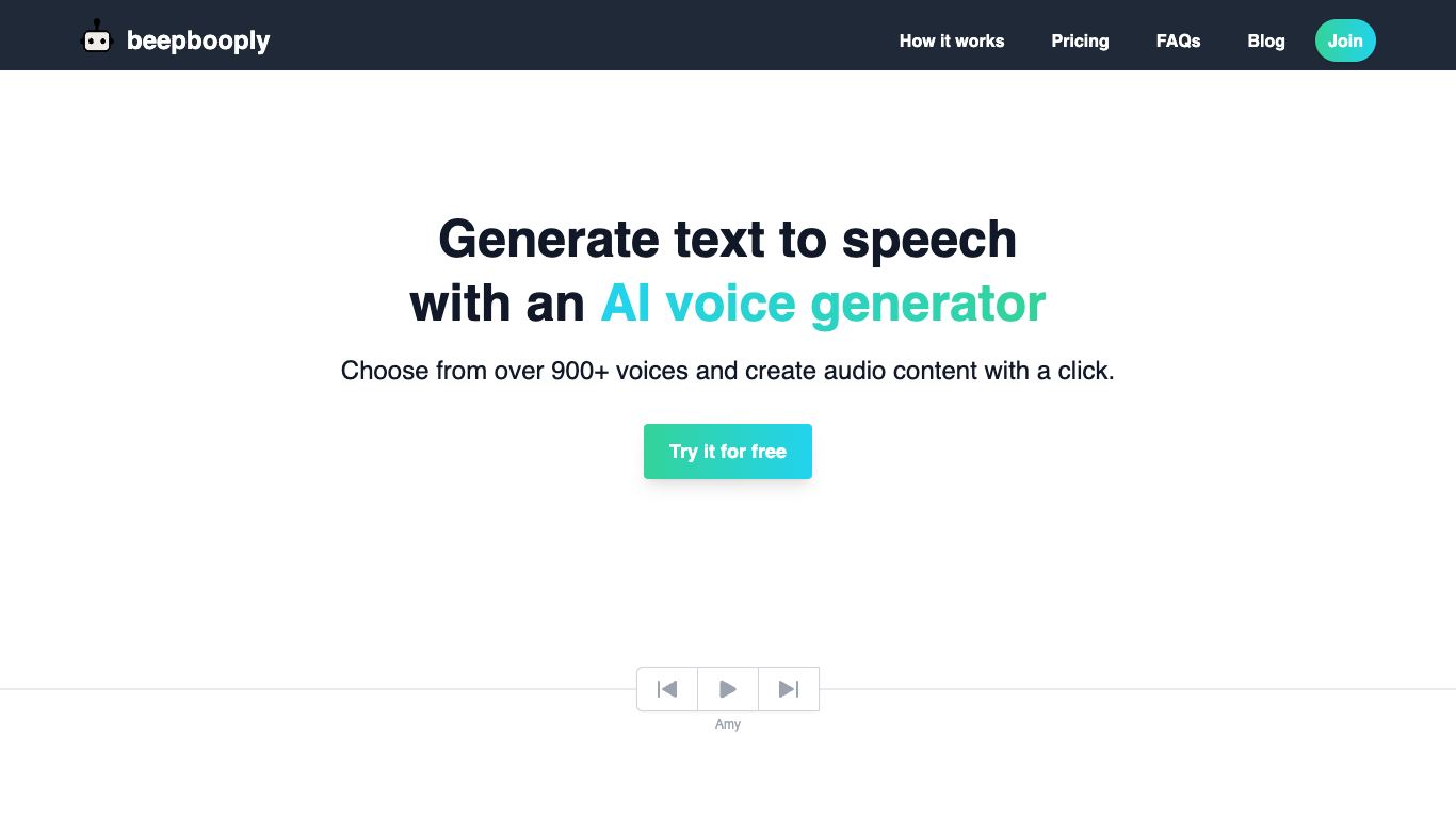 Beepbooply - Trending AI tool for Text to speech and best alternatives