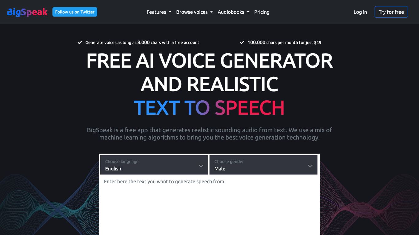 Big Speak - Trending AI tool for Text to speech and best alternatives