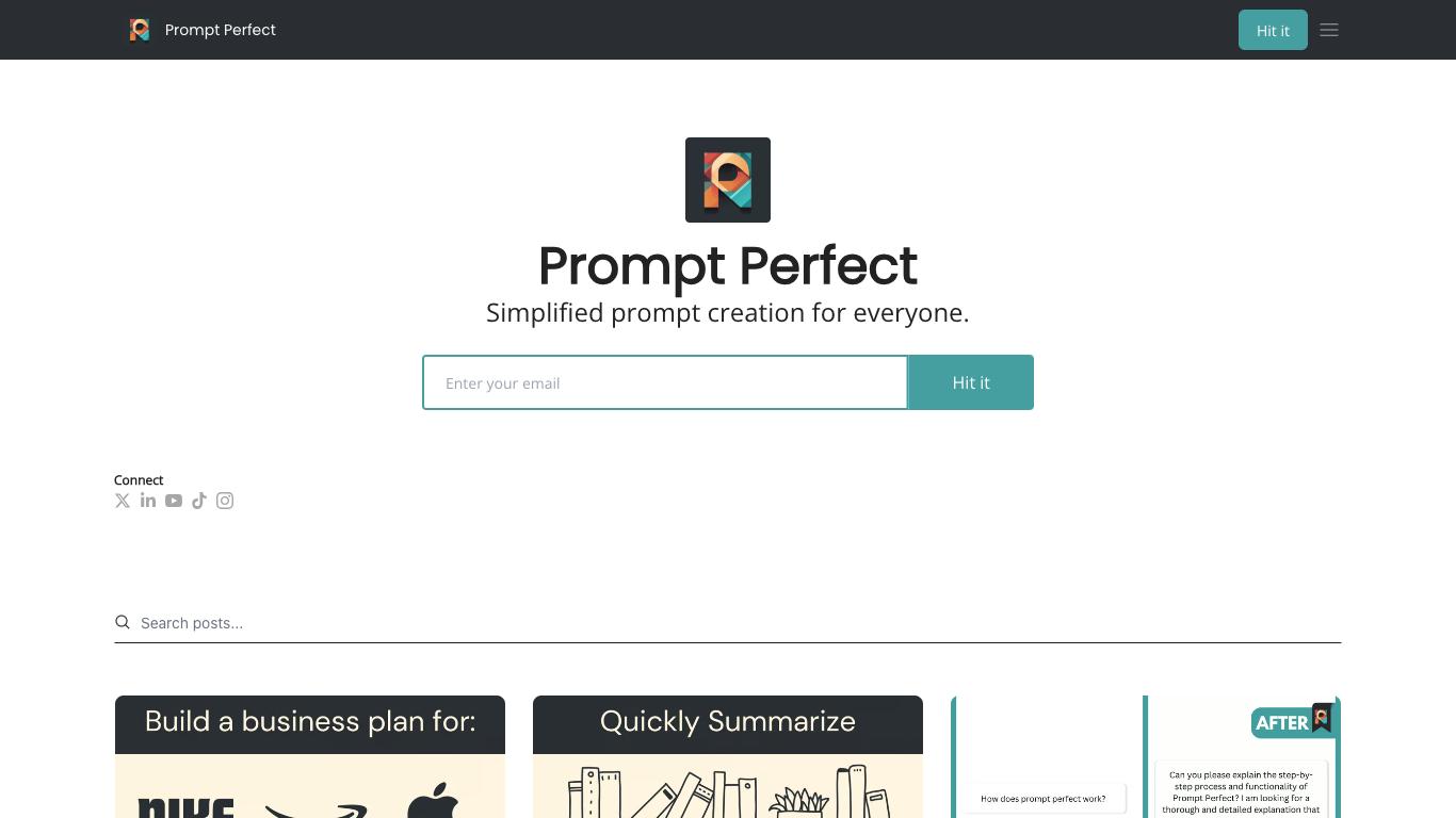 Promptperfect.xyz - Trending AI tool for Prompts and best alternatives
