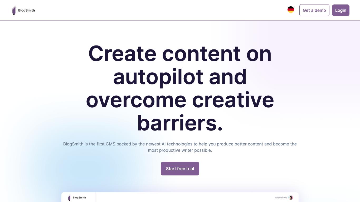 BlogSmith - Trending AI tool for Content generation and best alternatives