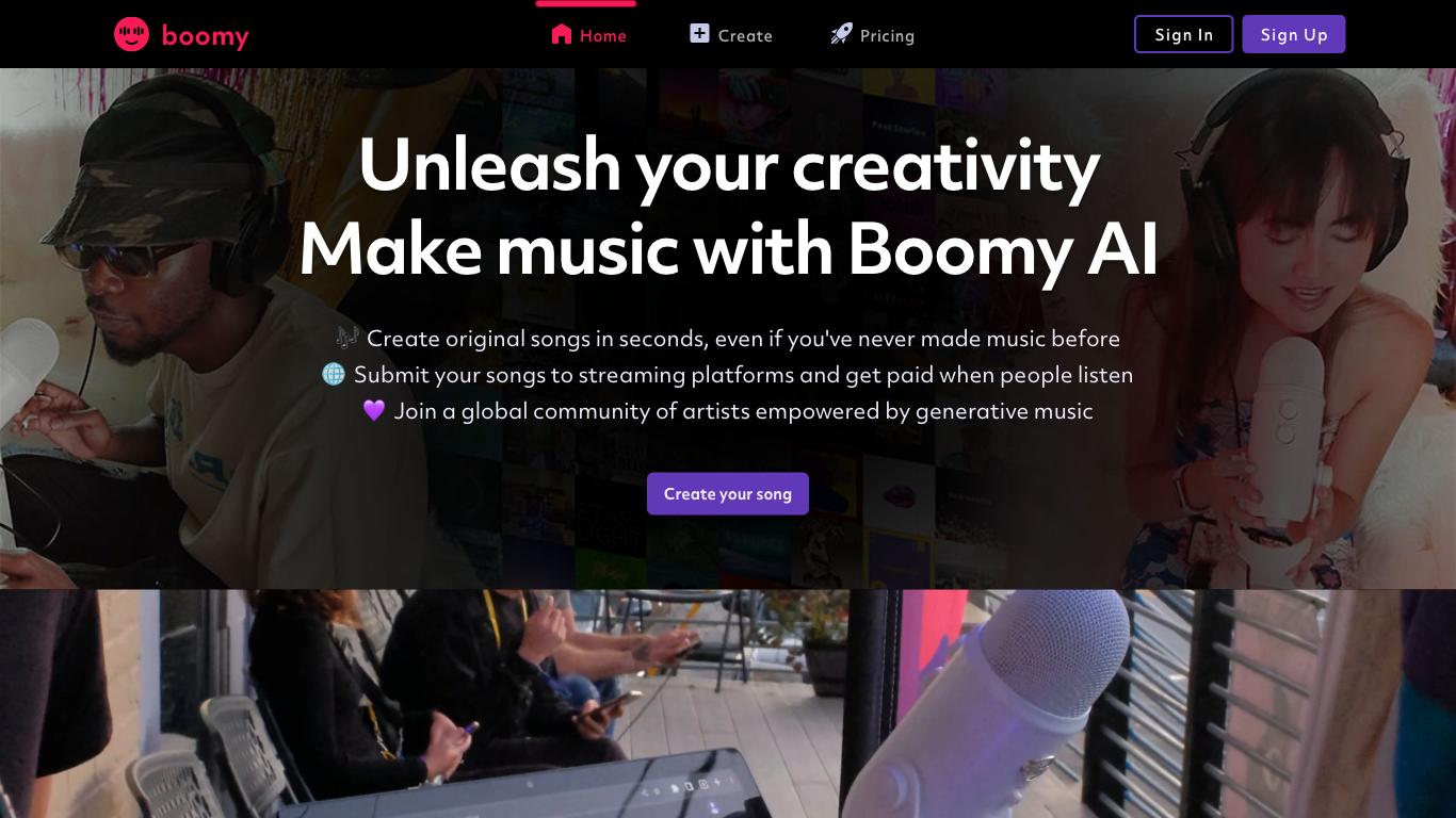 Boomy - Trending AI tool for Music creation and best alternatives