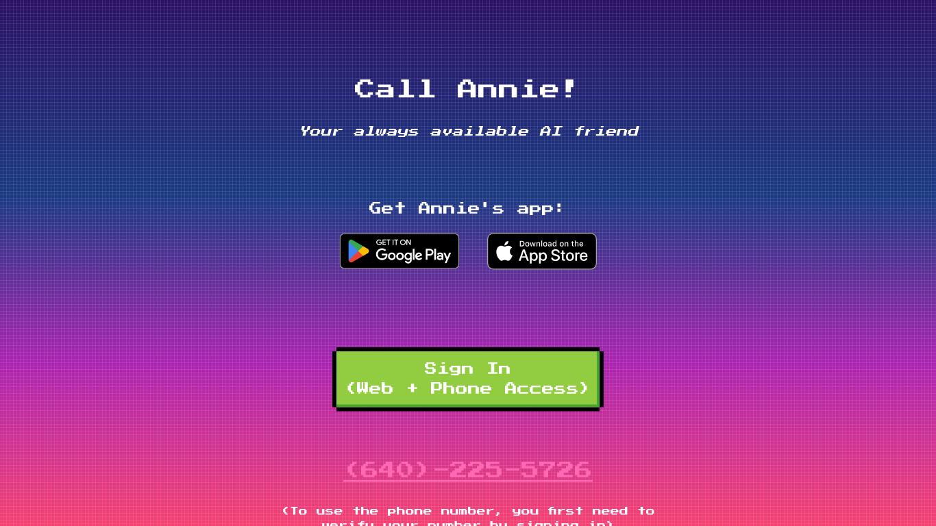 Call Annie - Trending AI tool for Conversations and best alternatives