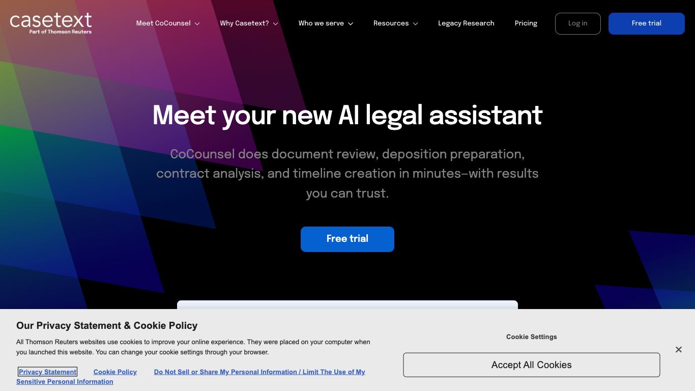 Casetext - Trending AI tool for Legal assistants and best alternatives