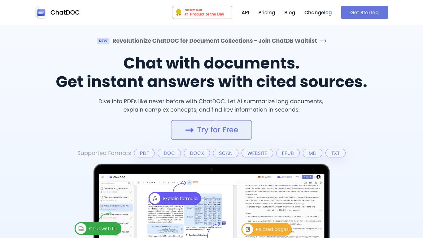 PDFGPT  - Trending AI tool for Document Q&A and best alternatives