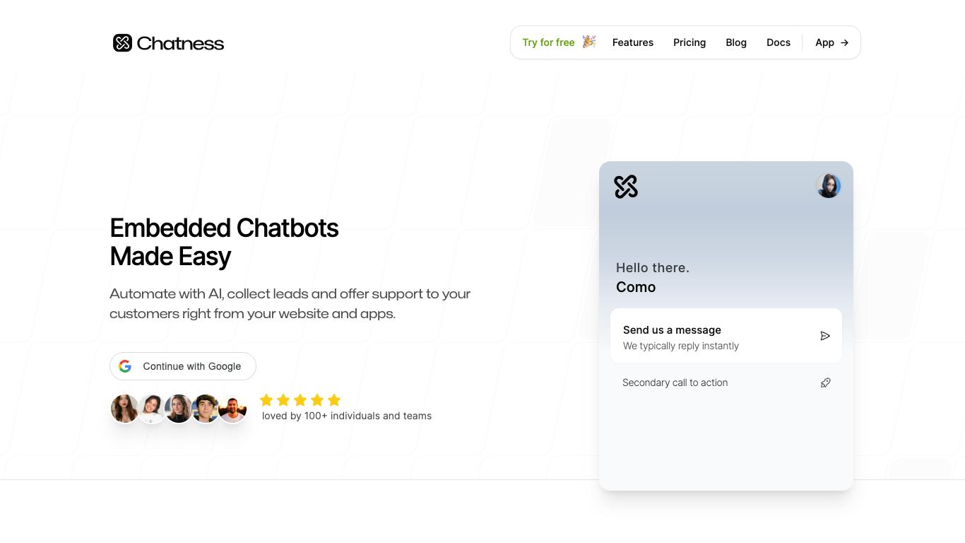 Chatness - Trending AI tool for Chatbots and best alternatives