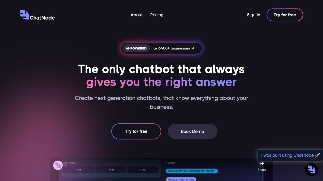 ChatNode - Trending AI tool for Chatbots and best alternatives