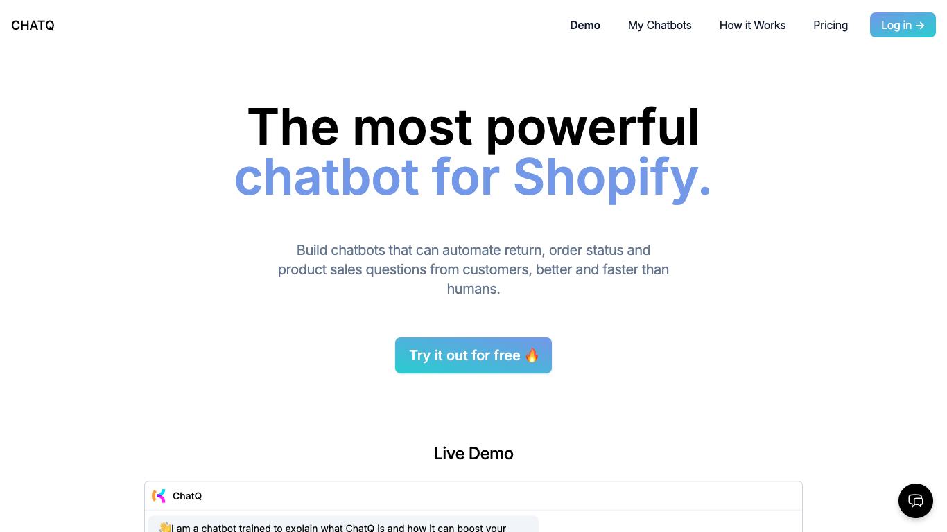 ChatQ - Trending AI tool for Chatbots and best alternatives