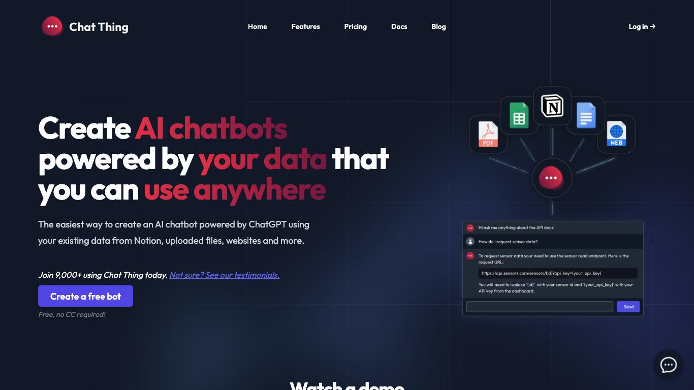 Chat Thing - Trending AI tool for Chatbots and best alternatives