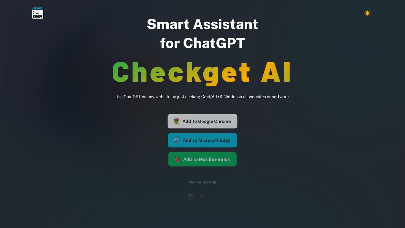 Checkget - Trending AI tool for ChatGPT and best alternatives