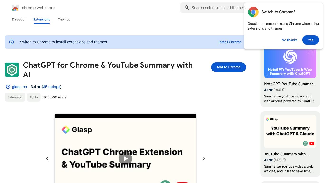 ChatGPT Chrome Extension - Trending AI tool for ChatGPT and best alternatives