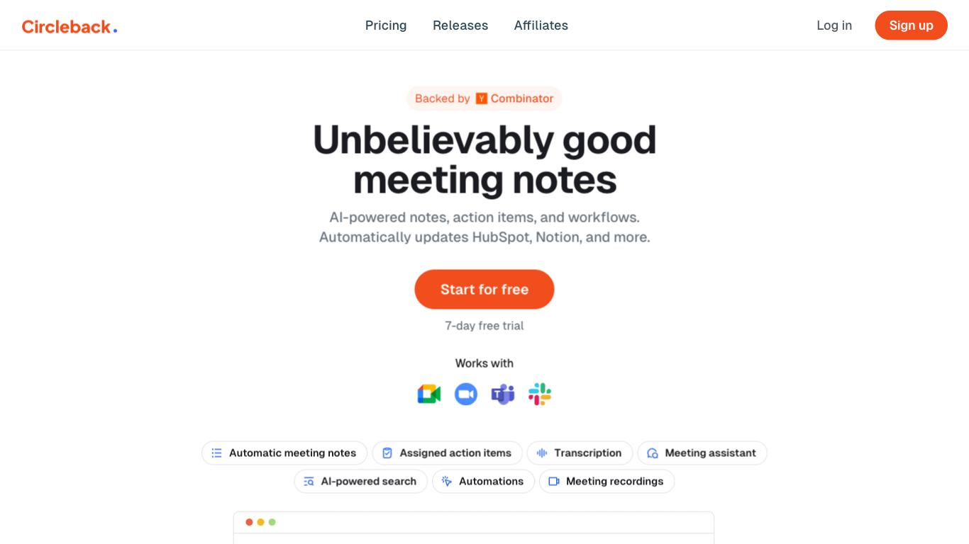 Circleback - Trending AI tool for Meeting summaries and best alternatives