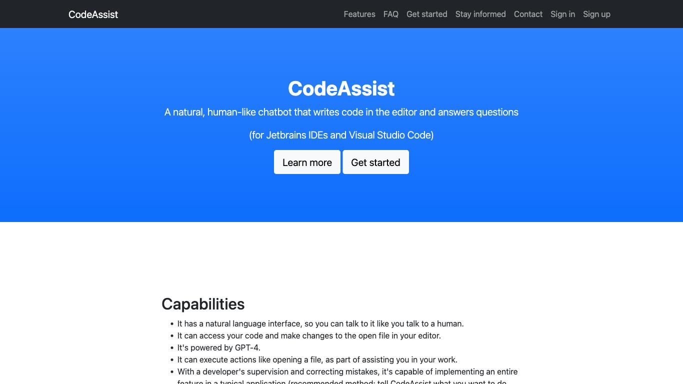 CodeAssist Tech - Trending AI tool for Coding and best alternatives