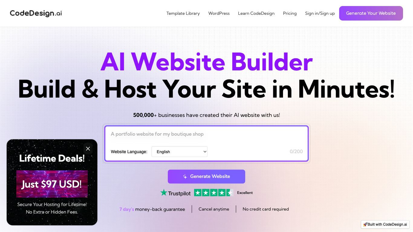 CodeDesign - Trending AI tool for Website building and best alternatives