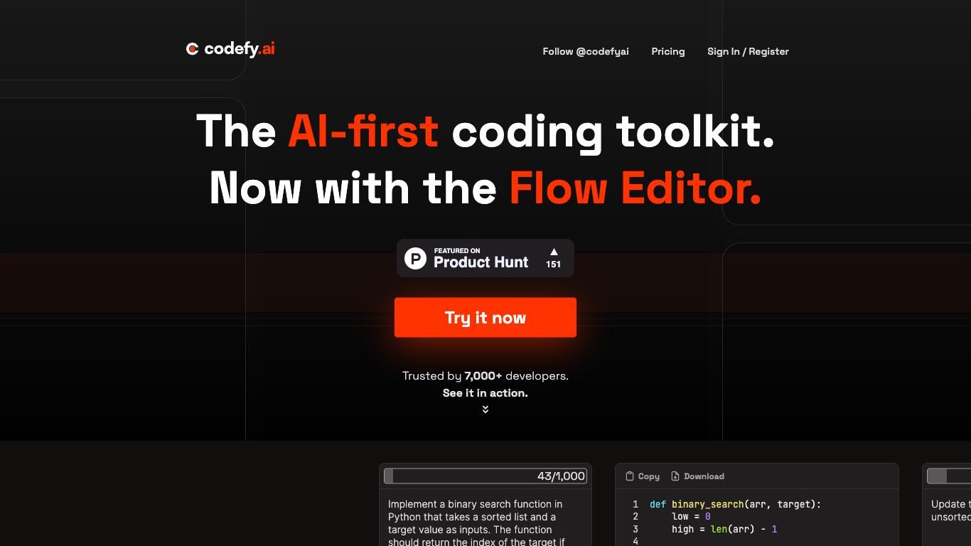 Codefy - Trending AI tool for Coding and best alternatives