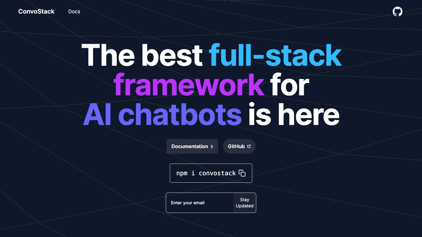 Convostack - Trending AI tool for Chatbots and best alternatives