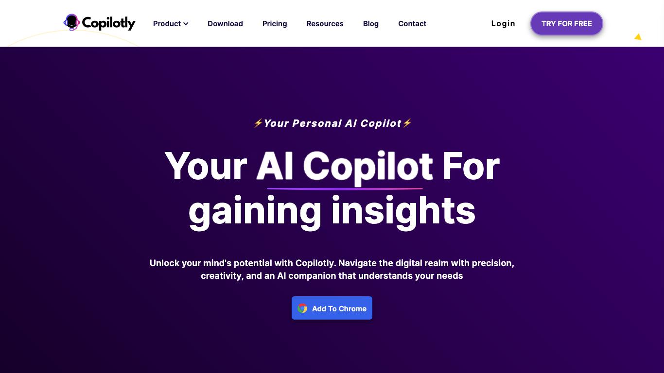 Copilotly - Trending AI tool for Content generation and best alternatives