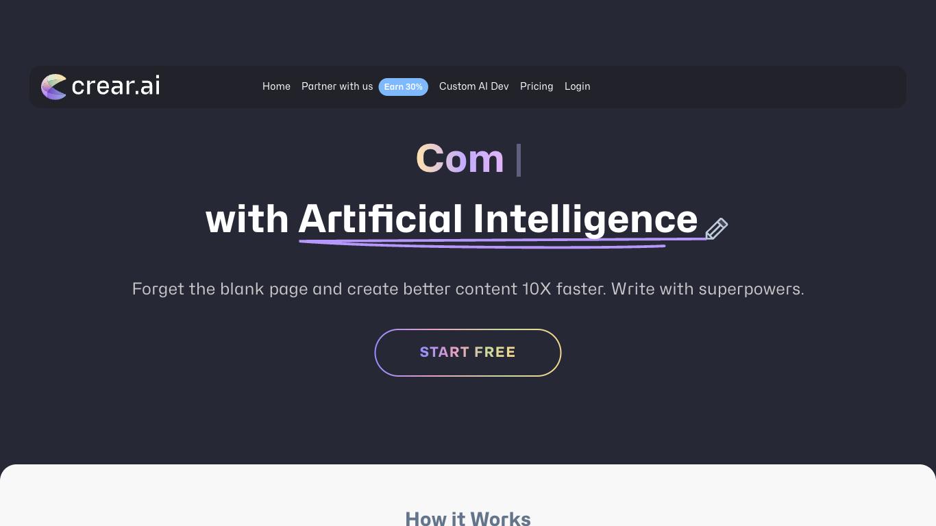 Crear AI - Trending AI tool for Content generation and best alternatives