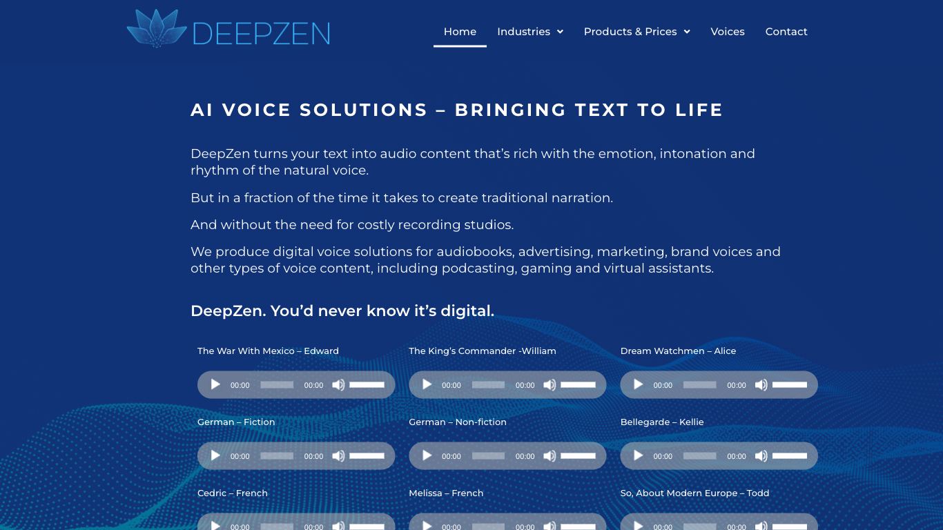 DeepZen - Trending AI tool for Text to speech and best alternatives