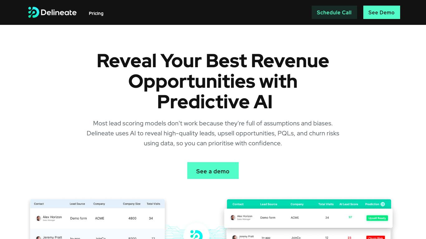 Delineate - Trending AI tool for Data analytics and best alternatives