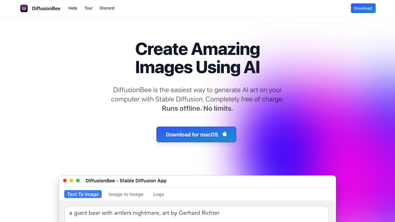 Diffusion Bee - Trending AI tool for Image generation and best alternatives