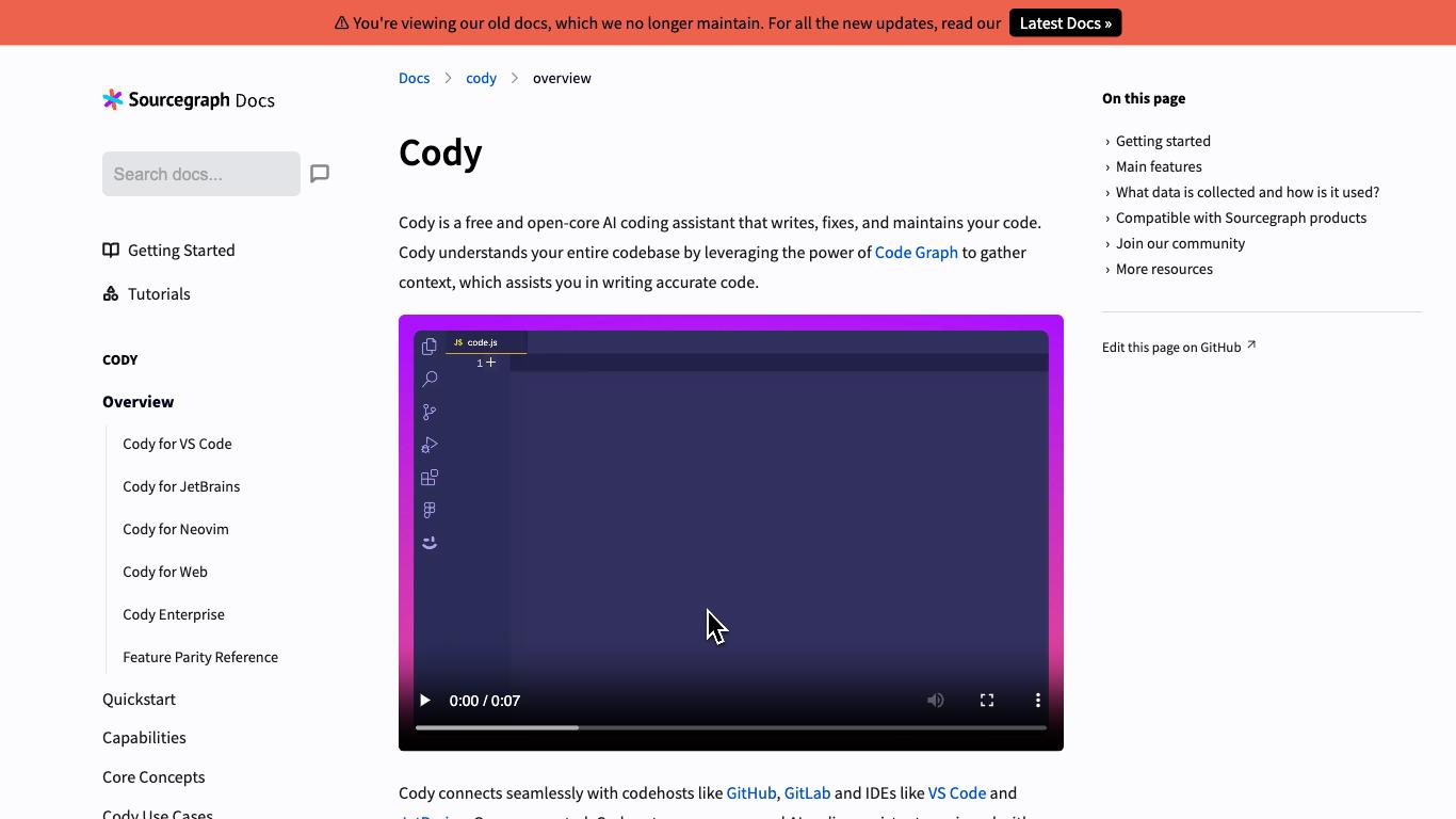 Sourcegraph Cody - Trending AI tool for Coding and best alternatives