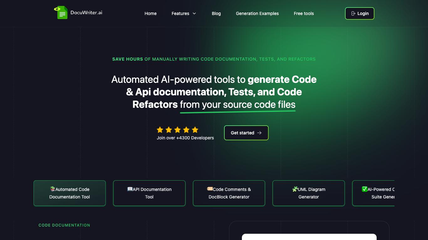 Documentationlab - Trending AI tool for Code documentation and best alternatives