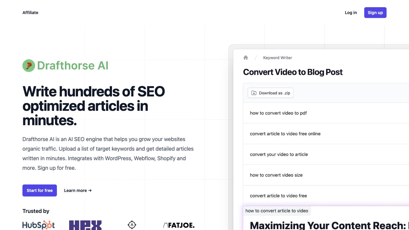 Webondemand - Trending AI tool for SEO content and best alternatives