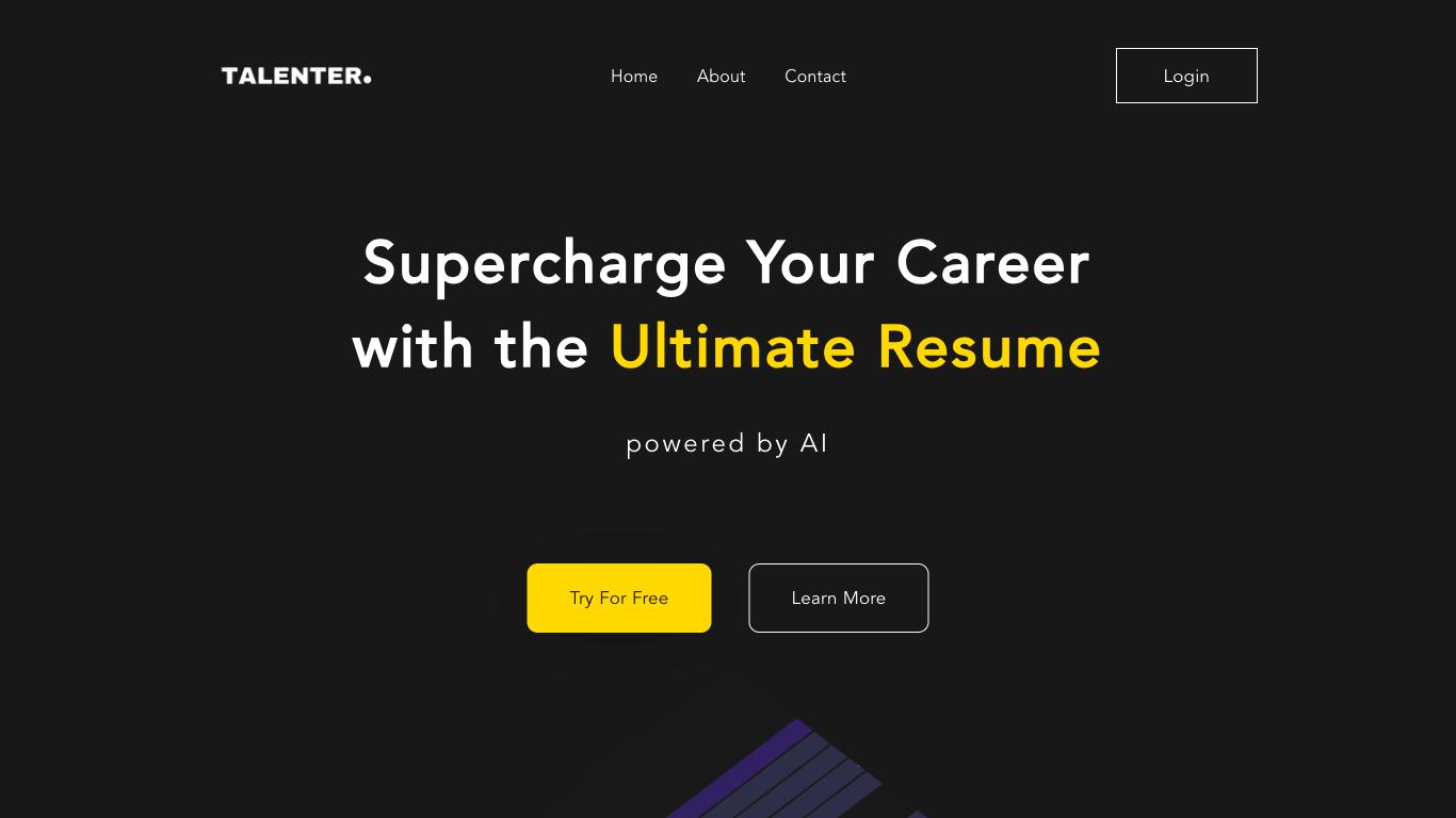 Talenter - Trending AI tool for Resumes and best alternatives
