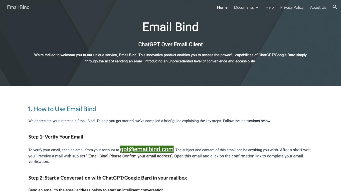 Emailbind - Trending AI tool for Conversations and best alternatives