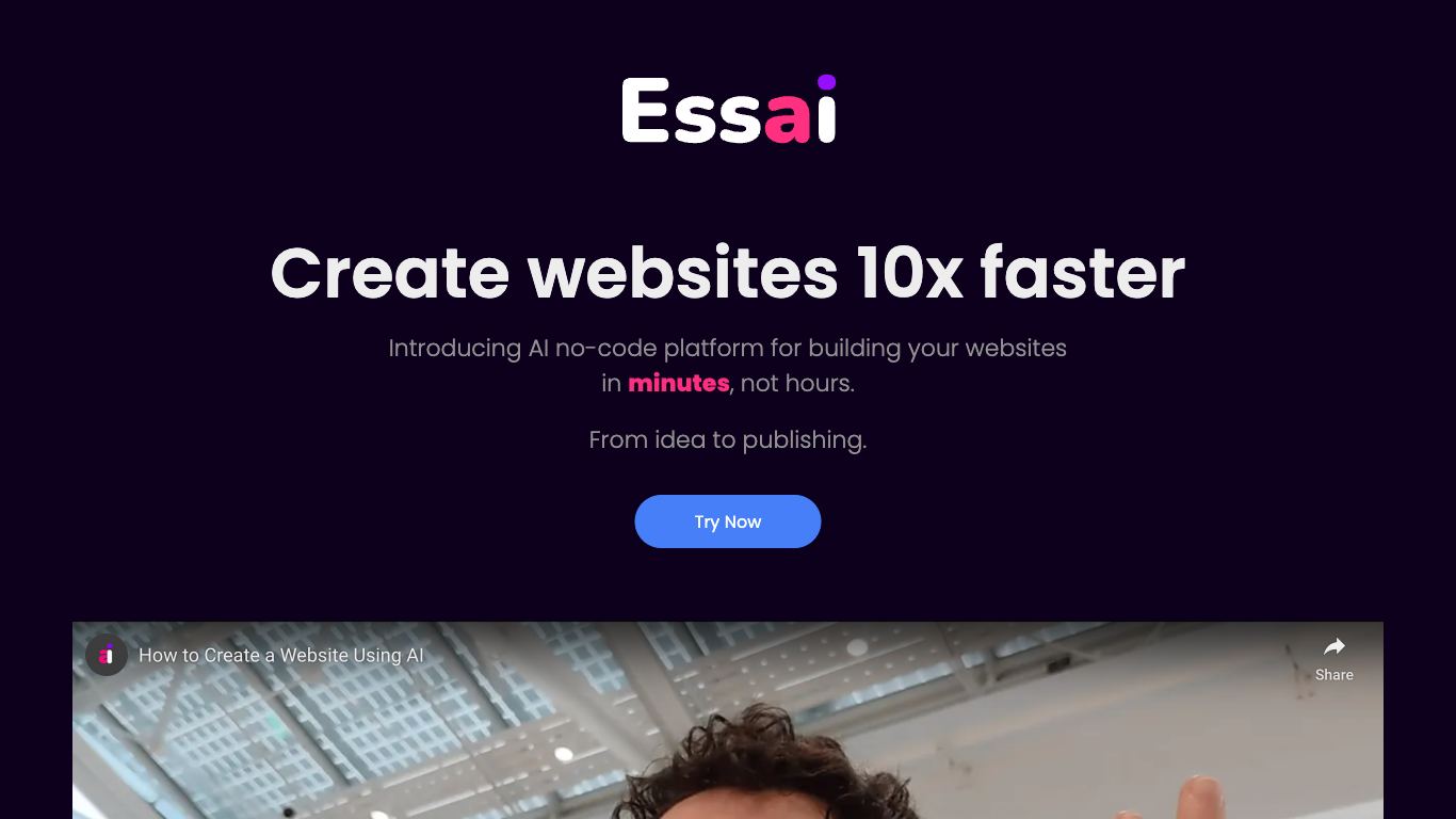 Ess AI - Trending AI tool for Website building and best alternatives