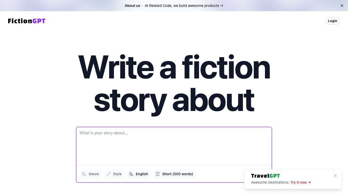 FictionGPT - Trending AI tool for Story writing and best alternatives