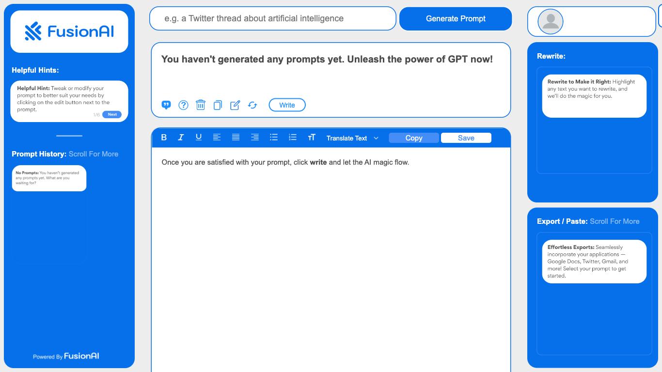Fusion - Trending AI tool for Prompts and best alternatives
