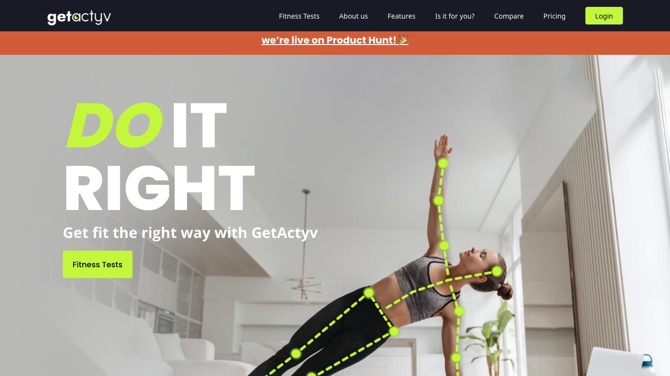 Getactyv - Trending AI tool for Fitness and best alternatives