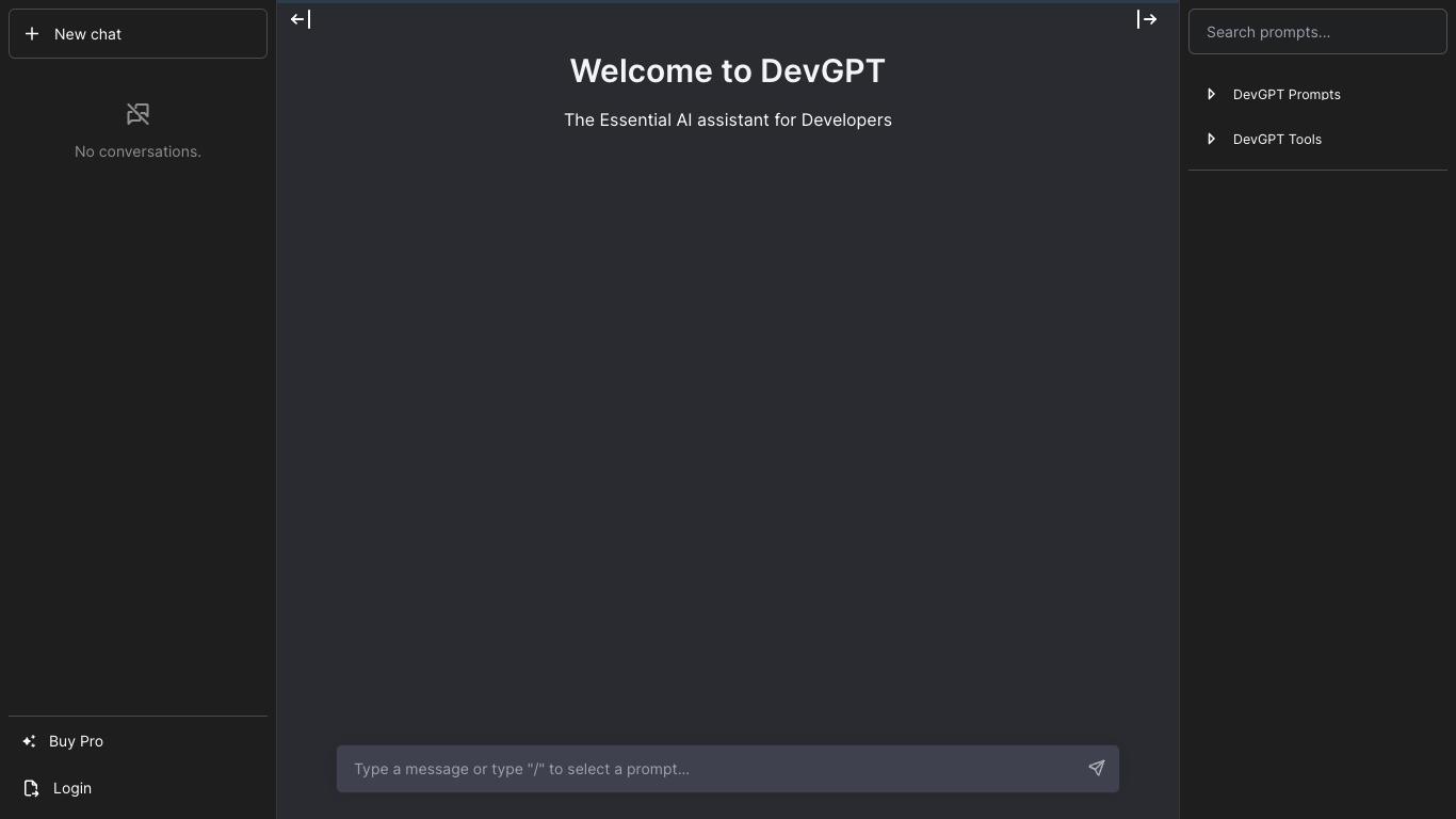 DevGPT - Trending AI tool for Coding and best alternatives
