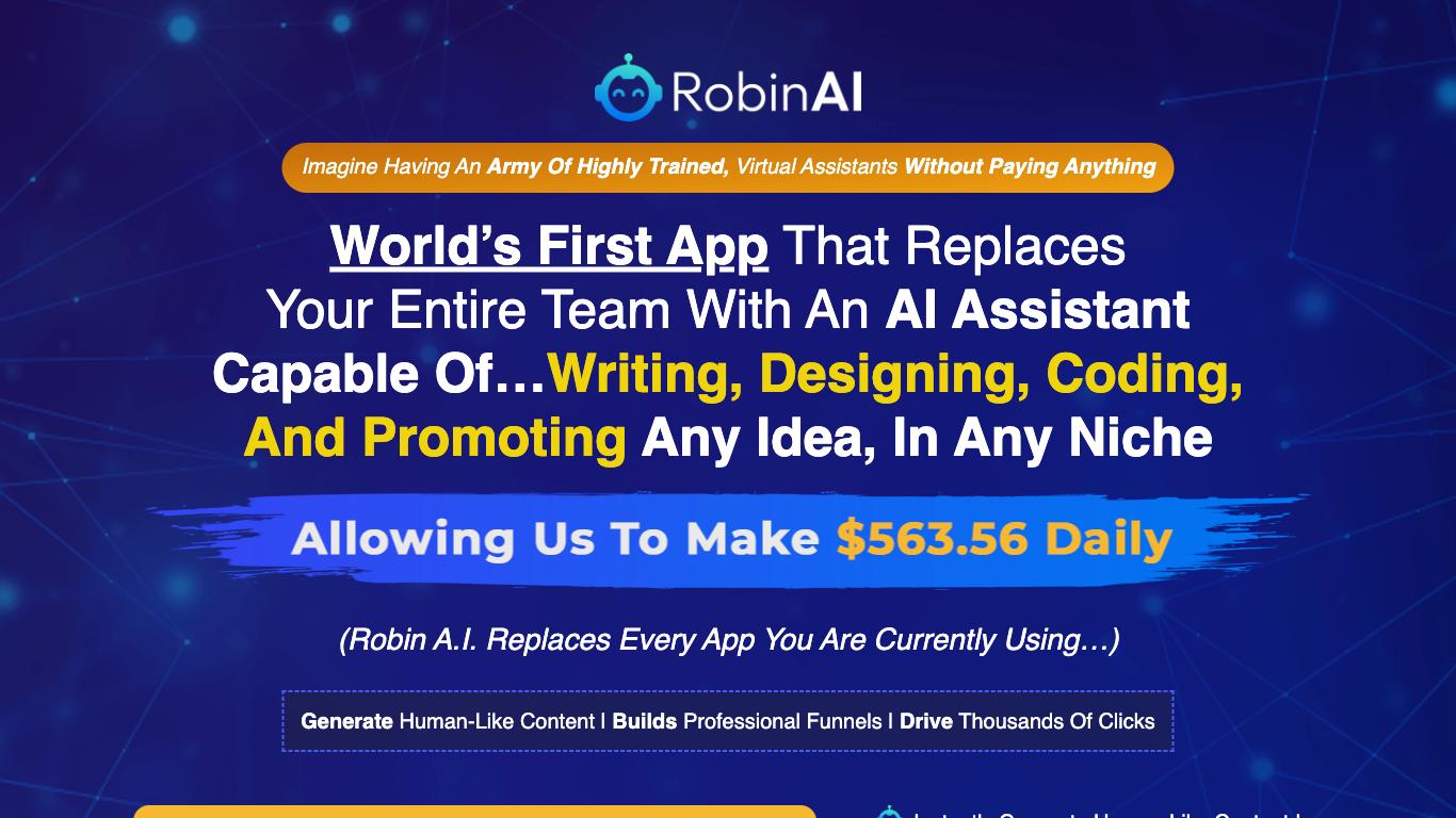 RobinAI - Trending AI tool for Content generation and best alternatives
