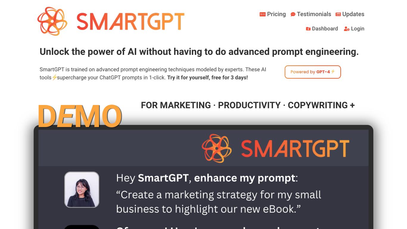 SmartGPT - Trending AI tool for Prompts and best alternatives