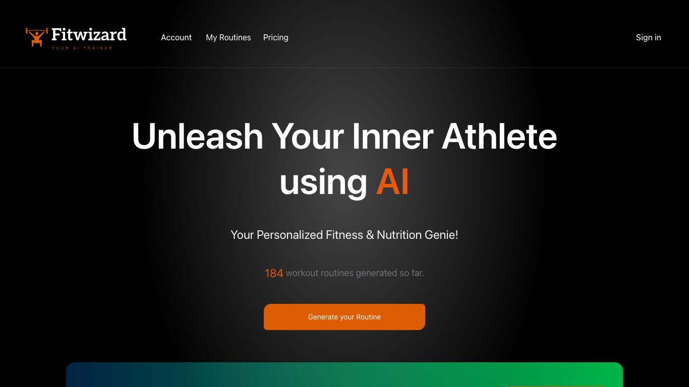 FitWizard - Trending AI tool for Fitness and best alternatives