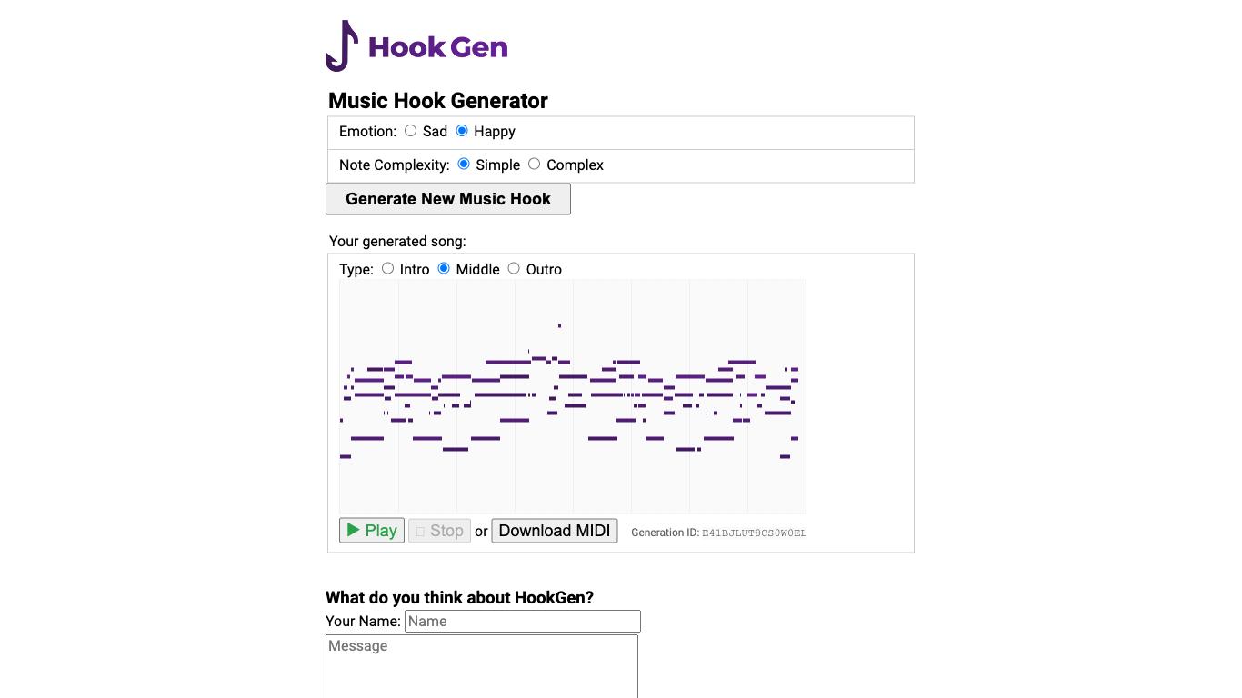 HookGen - Trending AI tool for Music creation and best alternatives