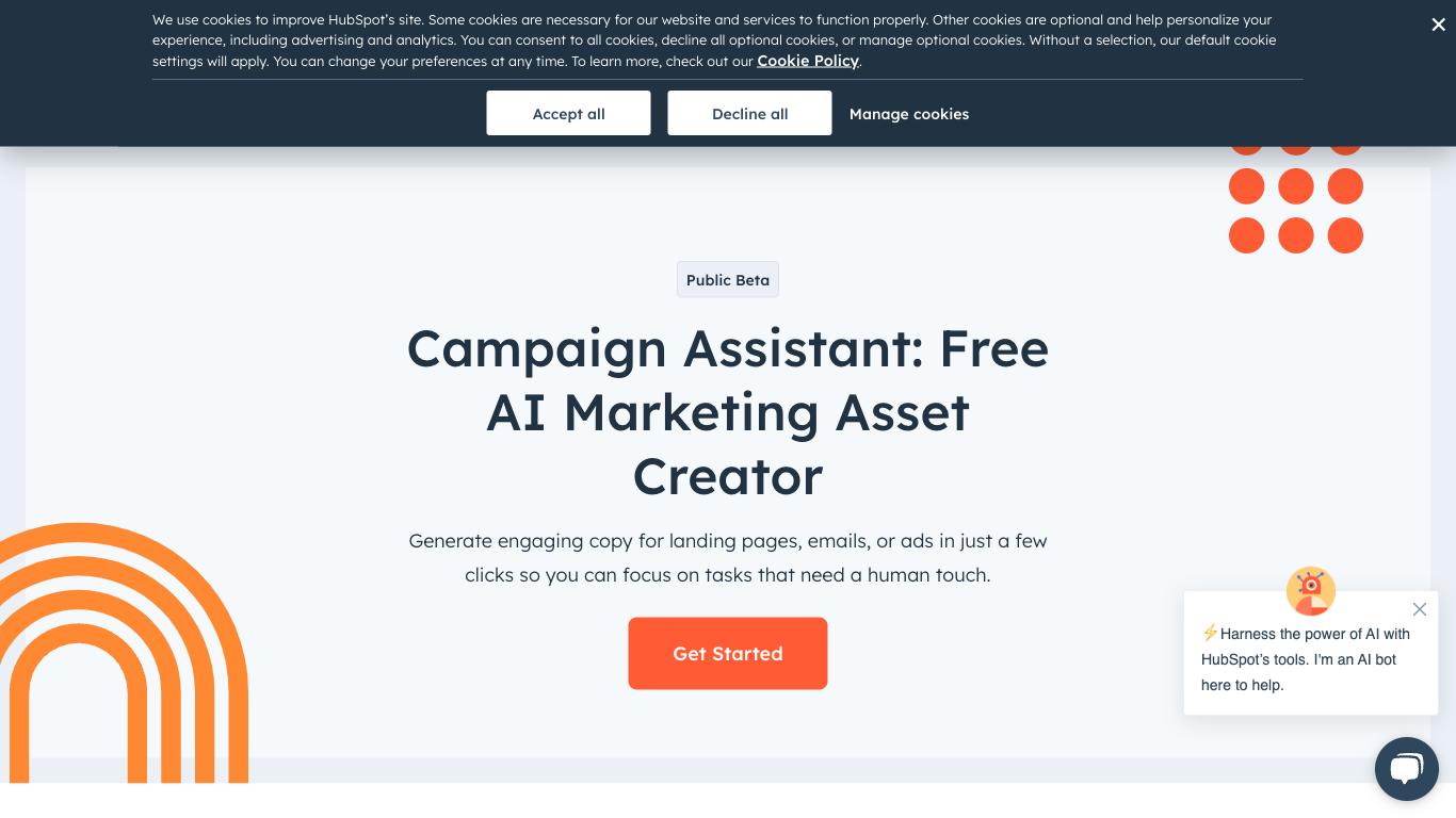 Hubspot - Trending AI tool for Content generation and best alternatives