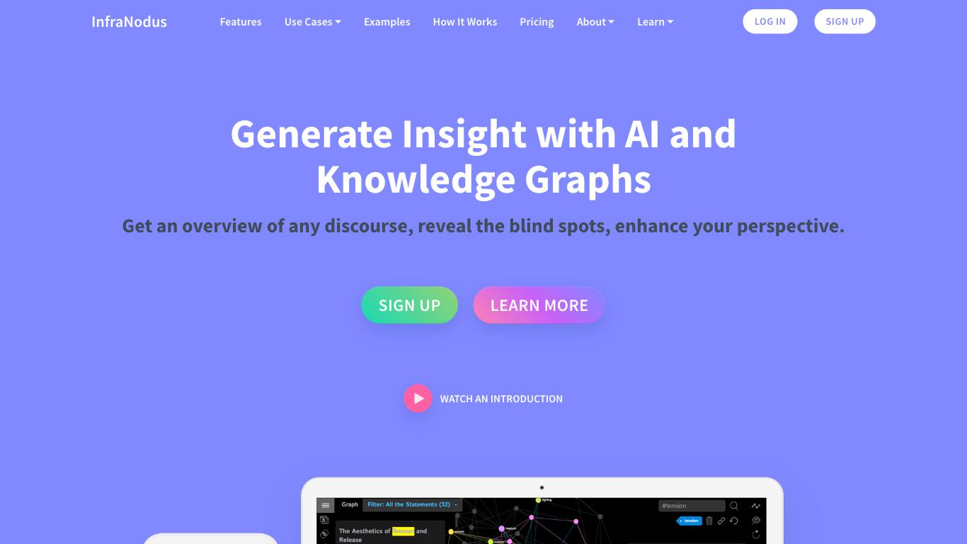 InfraNodus - Trending AI tool for Data analytics and best alternatives