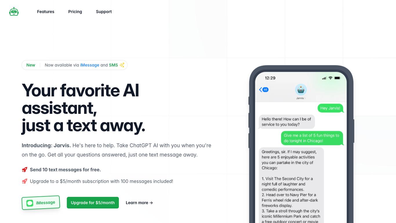 Jarvis Tel - Trending AI tool for ChatGPT and best alternatives