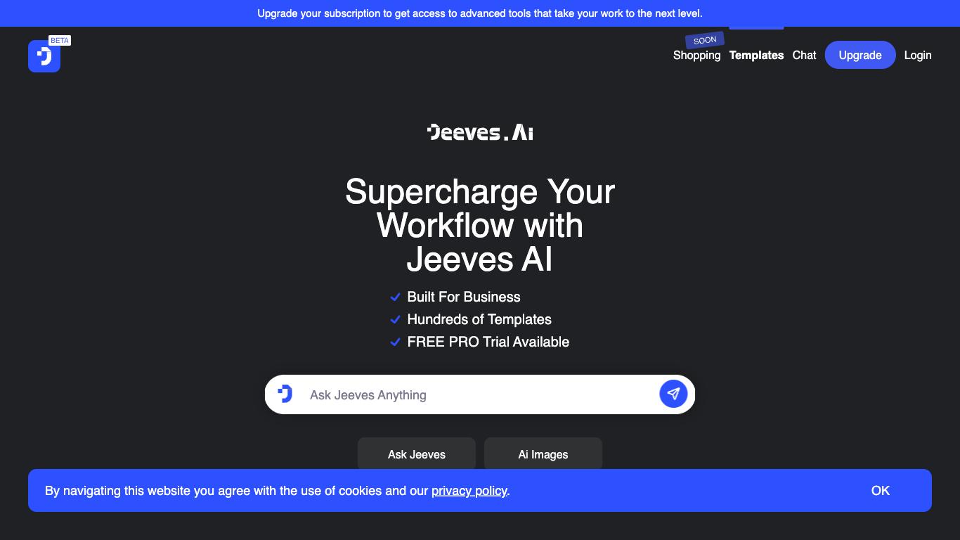 Jeeves - Trending AI tool for Content generation and best alternatives